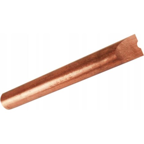 Electrodo para alambre corrugado con pico de 10 mm para soldar a la carrocería. (1/4)
