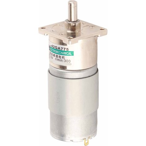 XD‑42GA775 Micro Moteur à Engrenage CC Moteur à Grande Torsion à Vitesse Réglable avec Support (300 tr/min 12 V) (1/5)