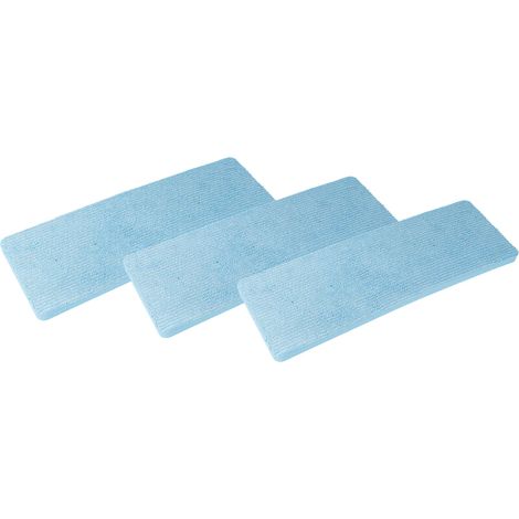 vhbw 3x Mop Pad compatible with Philips OneUp Electric Mop - 34.5 x 12 x 1.3 cm