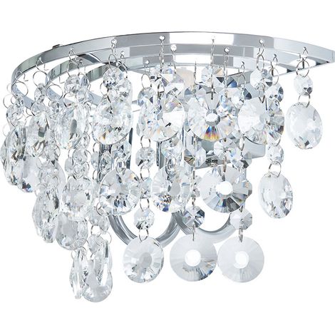 Litecraft Montego Wall Light Crystal Effect Fitting - Polished Chrome (1/5)
