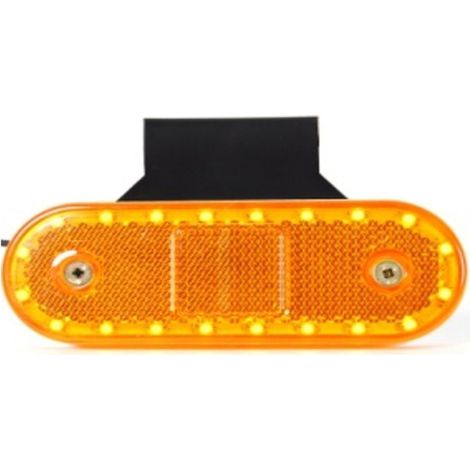 Feu clignotant suspendu FR0293S 20 LED 12-24V 115mm, couleur jaune