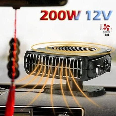 Chauffage D'appoint - Car FAN - Ventilateur/Chauffage 12V - Protection Surchauffe - Compact et Portable (1/4)