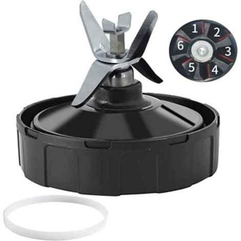 6 Ailettes pour Mixeur, Compatible Ninja BL450-70 BL451-70 BL454-70, Porte-lame 6 Dents, Pour Blender 900W 1000W (1/5)