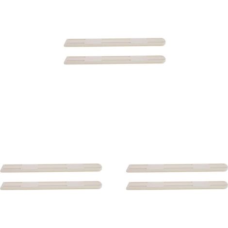 Lot de 3 boîtes de rangement - Glissières autocollantes - Glissières de tiroir à fermeture - Montage latéral avec extension complète - Coiffeuse télescopique - Blanc (1/5)