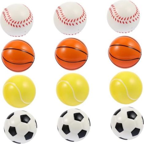 12Pcs Balle Jouet pour Animaux De Compagnie Gros Ballon De Foot pour Jouet pour en Caoutchouc Balle De Dressage De Brosse à Dents (1/4)
