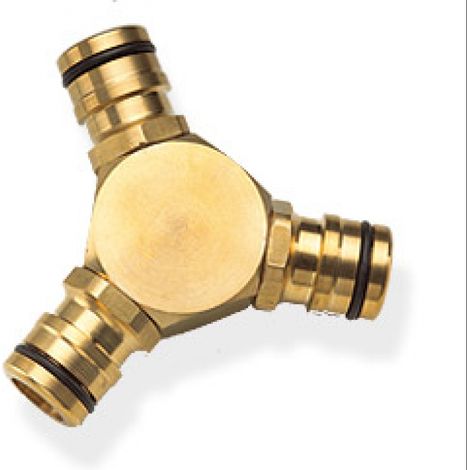 Raccordo triplice in ottone