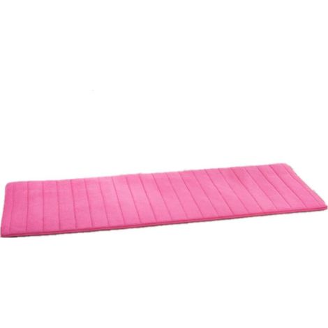 Tapis de Salle de Bains Tapis de Bain antidérapant en Mousse à mémoire de Forme pour Salle de Bain, Microfibre (Rose ,40x120cm)-Fei Yu (1/4)