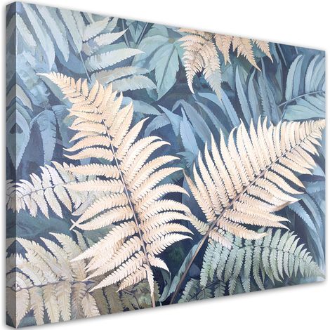 Quadro su tela Foglie di felce natura piante 30x20 (1/5)