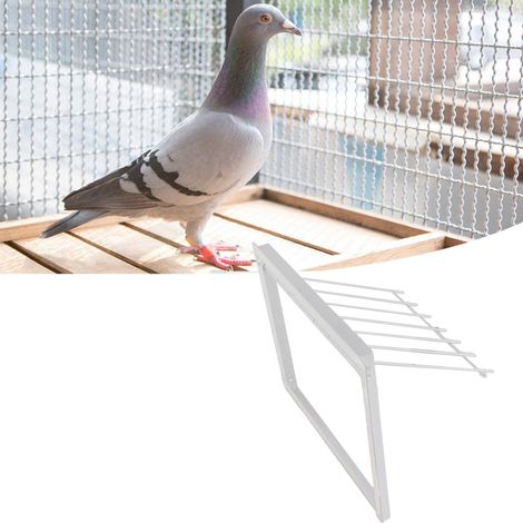 Cage à oiseaux en fer avec trappe en T, porte de maison très résistante pour pigeons et perroquets, installation facile (33 x 26 cm) (1/5)