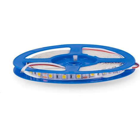 IluminaShop - Tira LED 72W 12V DC SMD5050 60 LED/m 14W/m IP20 (5 metros)  Blanco Calido 3000K