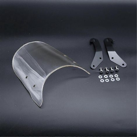 Pare-brise universel transparent pour phares ronds de 7 pouces des motos Kawasaki W 800/W 400/BJ 250 Estrella. (1/5)