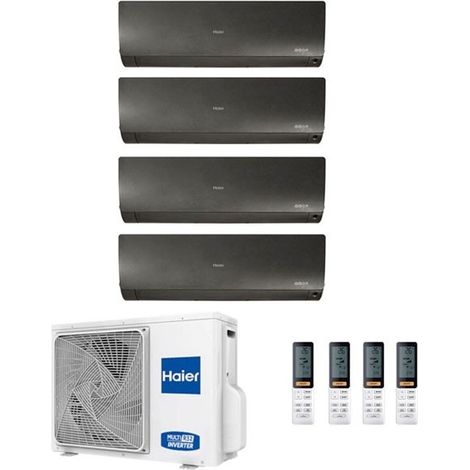 Climatizzatore Haier Quadri Split Flexis Nero 7000+7000+9000+12000 4U75S2SR2FA R-32 A++/A+ 7+7+9+12