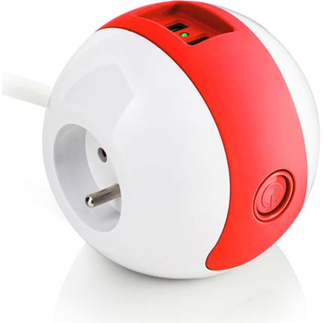 Multiprise Multimédia 2x16A+1x6A+USB 2,1A