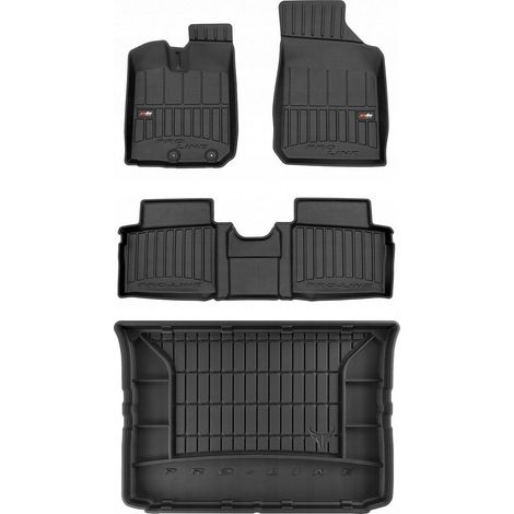 KIT 3D Tapis de sol et tapis de coffre Dacia Spring berline à partir de 2021 (1/5)