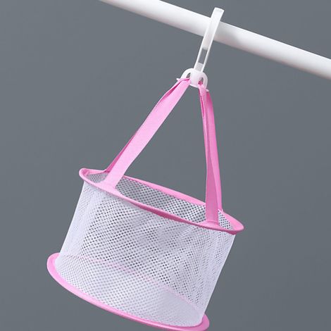 Panier de séchage pour maquillage, houppette, éponge à maquillage, pot à outils de maquillage, boîte de rangement pour pinceaux, séchoir spécial, rouge rose, 20 cm de diamètre (1/5)