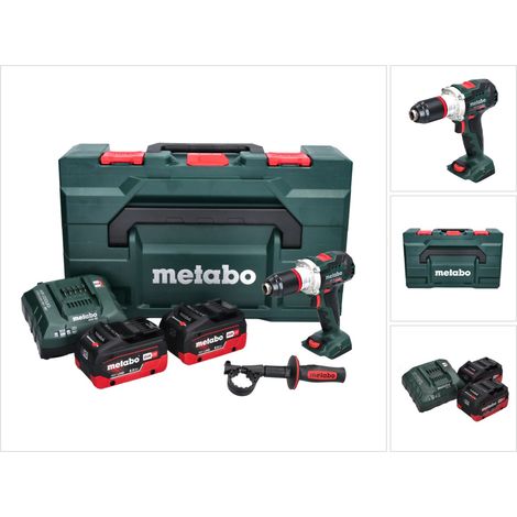 Metabo BS 18 LTX BL I Taladro atornillador a batería 18 V 130 Nm + 2x batería 8,0 Ah + cargador + metaBOX