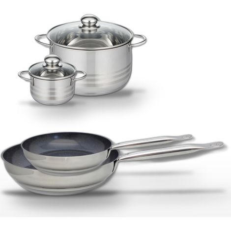 Lot de 2 Poêles 24/28cm et 2 Faitouts 12/24cm Elo Profi Therm Platinum (1/5)