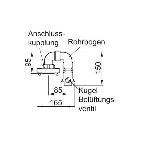 Belüftung/ Vakuumbrecher R1 mit Festkupplung zu Muli Max/ Powerlift
