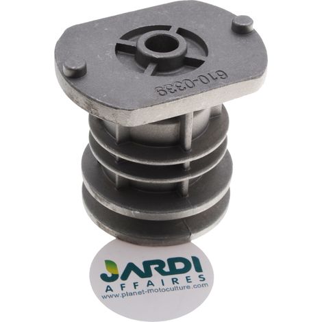 Jardiaffaires – Support de lame adaptable pour tondeuse GGP – Remplace 122465608/3 – Hauteur 68mm, profondeur 43mm, diamètre poulie 58mm (1/3)