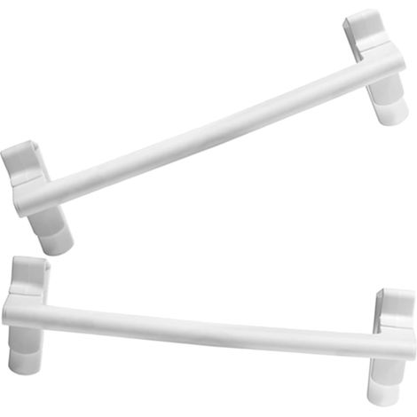 Lot de 2 barres porte-serviettes de cuisine à fixer au-dessus d'un meu (1/5)