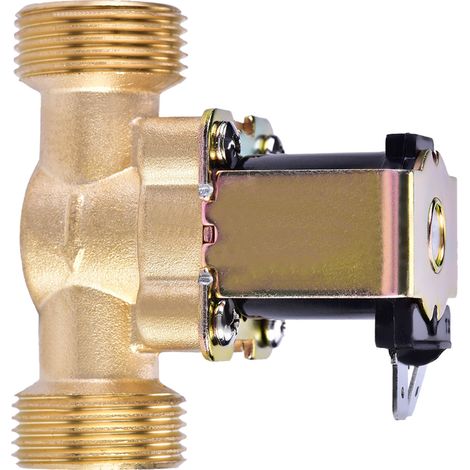 Électrovanne à Solénoïde en Laiton 3/4" 24V CC Normalement Fermée pour Régulation d'Eau (1/5)