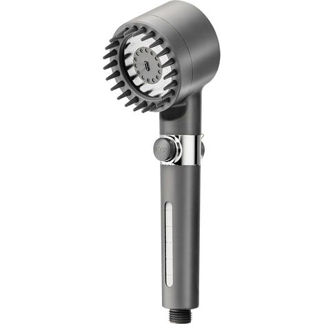 Neuer Duschkopf mit Filter (Modelljahr 2023), 3 verstellbare, verstopfungsfreie Düsen, PP-Filtration, Schlauch inklusive, ideal für Familien, Haustiere und Sportler.