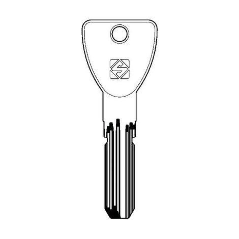 CHIAVE PUNZONATA VIRO MC27R SILCA - OTTONE NICHELATO- 2 pezzi