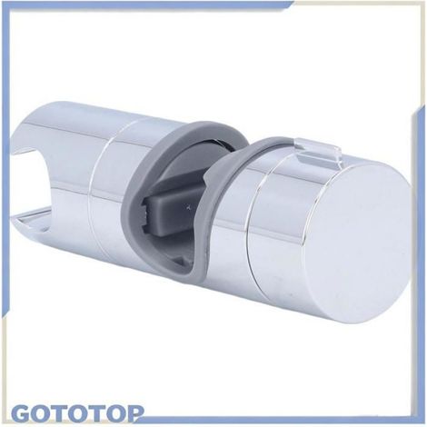 Support Pomme De Douche - Barre Coulissante Réglable - Pour Tuyau 18 À 25 Mm - Chrome - 1 Pièce (1/5)