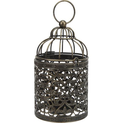 Porte-Bougie en Fer Vintage Style Rétro Européen - Antirouille et Élégant pour Terrasse Jardin Fêtes (1/5)