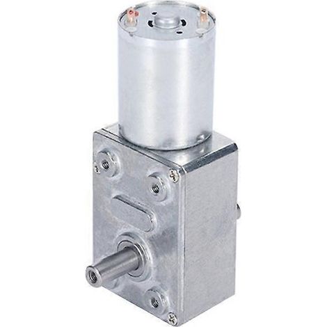 Moteur à engrenages à vis sans fin JGY370 6V/12V CC, double arbre, réducteur de sortie à double arbre, moteur CC à réduction inverse, autobloquant, 6 - 150 tr/min (1/5)