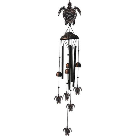 Dekoratives Windspiel im nordischen Stil, Gartenglocke für die Balkon- und Außendekoration – Schildkröte.