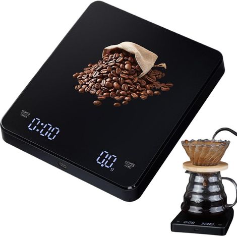 Balance À Café Avec Minuteur Petit écran LED avec unités g/ml (1/5)