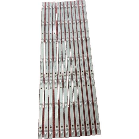 Retroilluminazione a LED, 12 strisce, 0,5 metri ciascuna, tensione 12V, luminosità regolabile, compatibile con i modelli TCL. (1/4)