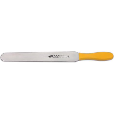 Spatel  Arcos Farbe - Prof  299200 Edelstahl Nitrum und mango Ergonomische gelbe Polypropylenklinge und 30 cm Klinge, in Vitrine