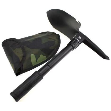 Pelle Pliante Militaire, Camping Multifonction Mini Pelle avec Étui pour Camping Randonnée Survie Outil Jardin Pelle,Une Pliante Survie Outil (1/5)