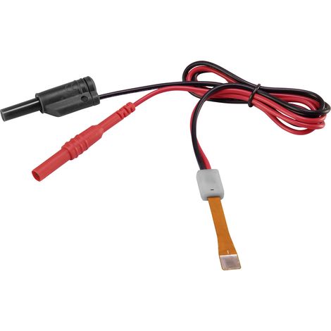 VOLTCRAFT MB-702 Batterie Messadapter - gerade Schwarz, Rot (1/5)