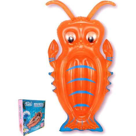 Bouee Piscine – 160 × 80 cm (63 × 31,5 Pouces), hamac Flottant à chevaucher en Forme de Homard avec Grandes Pinces, bouée Gonflable de piscines en Forme de Homard bouée Piscine Pool Floats Adults (1/5)