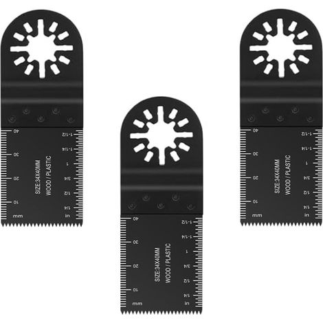 Lame d'outil multifonction Bosch 20pcs 34mm, ensemble d'accessoires lames de scie oscillantes avec dégagement rapide pour Ryobi Milwaukee Dremel Rockwell Makita (1/5)