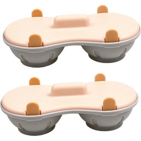 Moule à œufs vapeur pour micro-ondes, récipient vapeur pour micro-ondes, boîte à œufs vapeur, œufs orange (1/5)