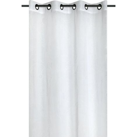 Tenda EUGENIE 140x260 con fiori bianchi