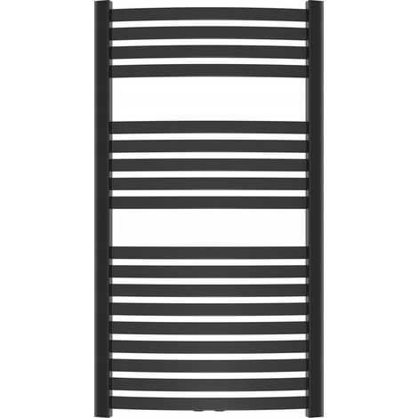 Invena Rejilla para Radiador de Baño Negro 540 x 1000 mm