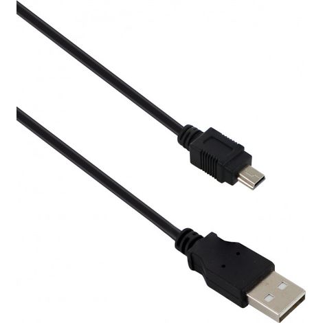 Câble USB A mâle / mini USB mâle 1,8 m - noir (1/3)