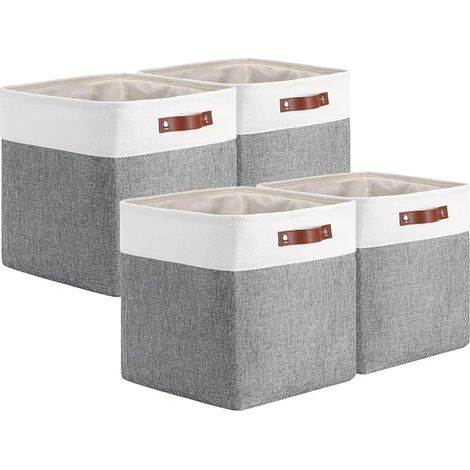 Storage Box Storage Box Washable Foldable Grey White (1/5)