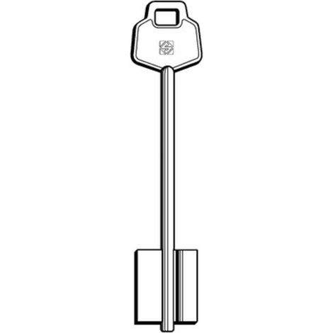 CHIAVE DOPPIA MAPPA 4TR  TRL SILCA - OTTONE NICHELATO - 5 pezzi