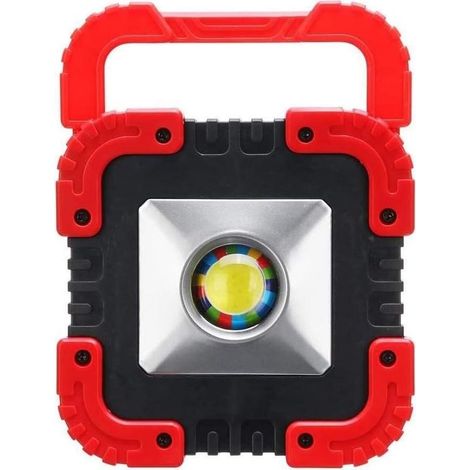 Projecteur extérieur 10W USB Lampe de Travail 240LＭ Lampe de Travail COB étanche LED Lanterne Portable projecteur Portable lumière de Secours Voyage Solaire (1/5)