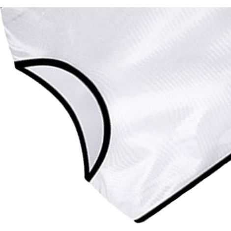 Gilet d'entraînement pour matchs d'entraînement, en coton mercerisé, idéal pour les sports de plein air comme le football, le basketball et le volleyball. Blanc, taille adulte. (1/5)