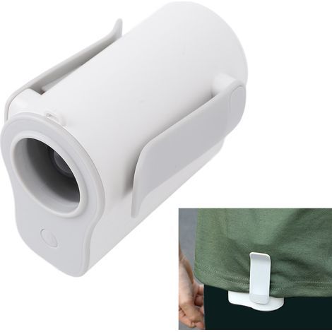 Wiederaufladbarer Gürtelclip-Ventilator mit USB-Anschluss, 4000 mAh, tragbar, leise, leicht und kompakt, schwarz, 93 x 61 x 78 mm, mit persönlichem und Desktop-Modus (1/5)