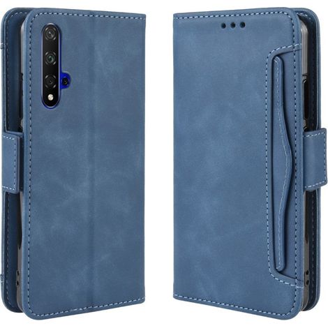 Custodia a libro per Huawei Honor 20 / Nova 5T, con scomparto per carte, blu (1/5)