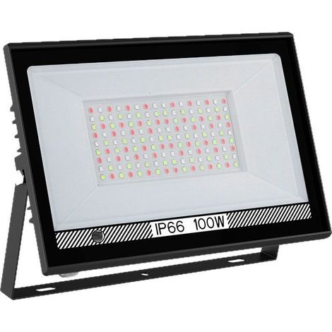 Projecteur RGB Extérieur 100W Changez de Couleur avec Application Bluetooth, Parfait pour Jardins, Patios, et Fêtes (1/5)