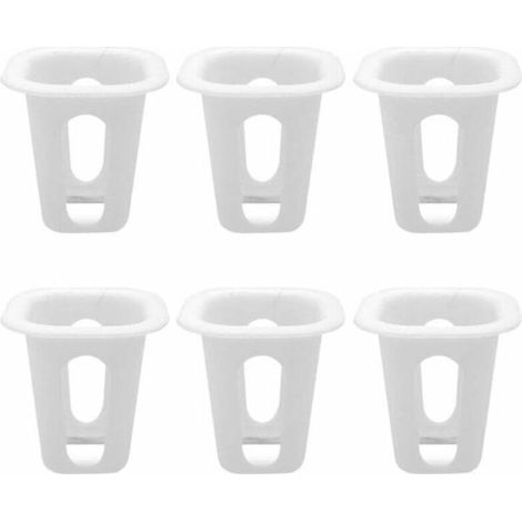 50 piezas de macetas de plástico con rejilla para jardín, cestas de cultivo, juego de macetas de malla ranuradas para vivero, hidroponía, acuaponía y orquídeas -Crezuo